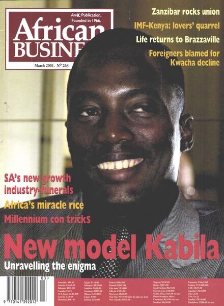African Business English Edition – March 2001 Cover