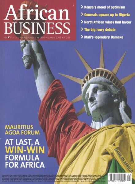 African Business English Edition – March 2003 Cover