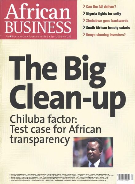 African Business English Edition – September 2002 Cover
