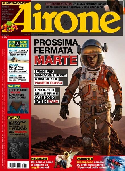 Airone – Gennaio 2021 Cover