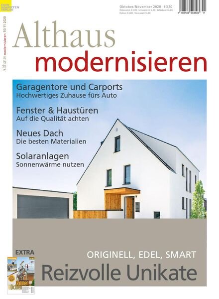 Althaus Modernisieren – Oktober-November 2020 Cover