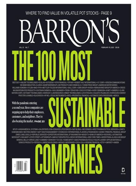 Barron’s – 15 February 2021 Cover