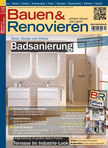 Bauen & Renovieren – September-Oktober 2020 Cover