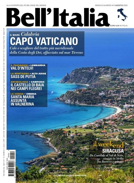 Bell’Italia – Agosto 2020 Cover