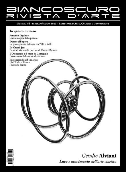 Biancoscuro Rivista d’Arte – Febbraio-Marzo 2021 Cover