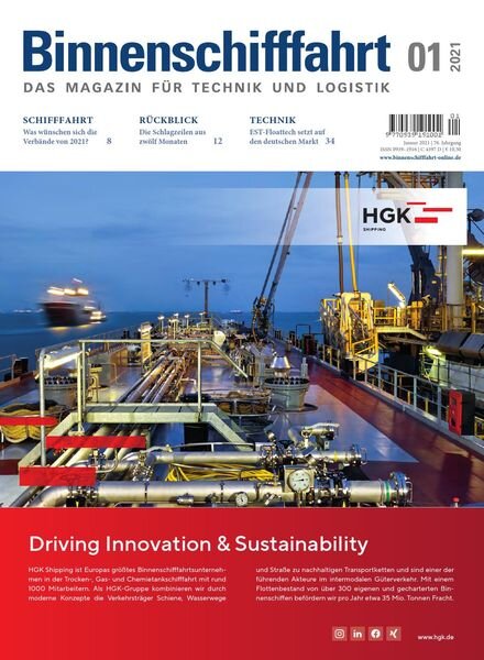 Binnenschifffahrt – Januar 2021 Cover