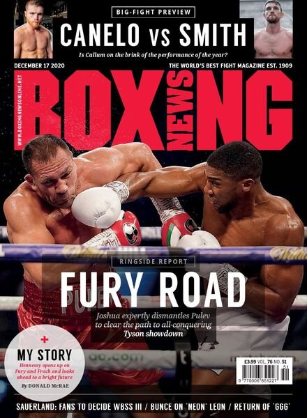 Boxing News – 17 December 2020 Cover