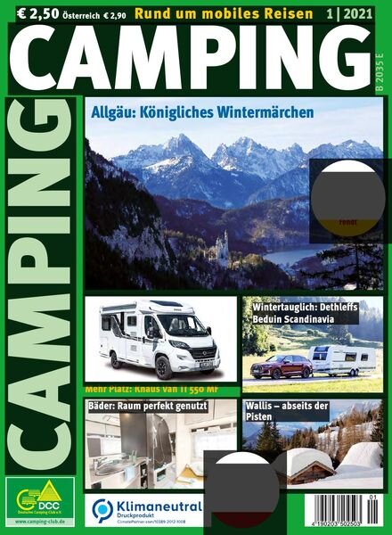 Camping Germany – Januar 2021 Cover