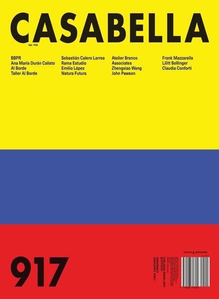 Casabella – gennaio 2021 Cover