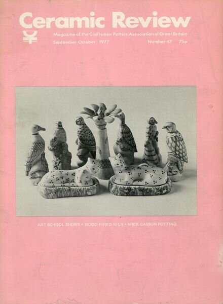 Ceramic Review – Sep – Oct 1977 Cover