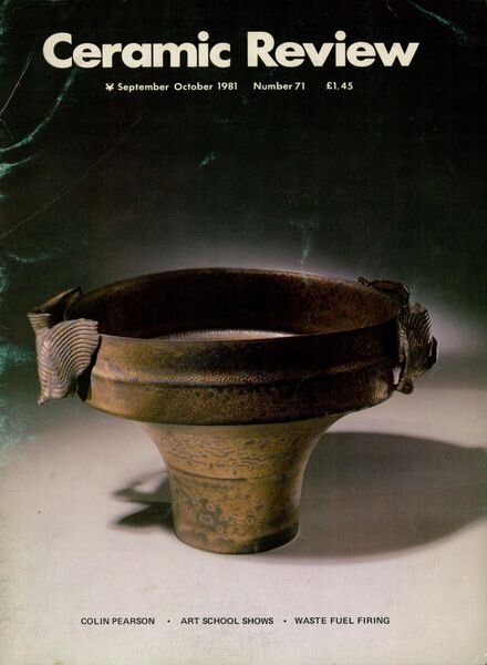 Ceramic Review – Sepember – October 1981 Cover