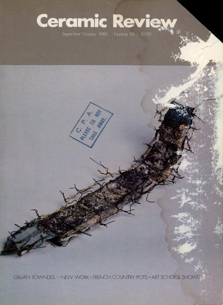 Ceramic Review – Sepember – October 1983 Cover