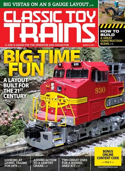 Classic Toy Trains – March 2021 Cover