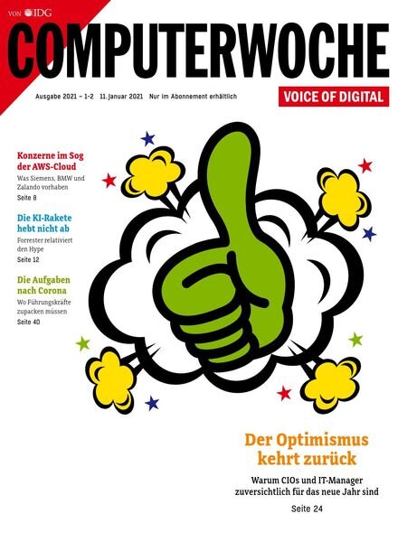Computerwoche – 11 Januar 2021 Cover