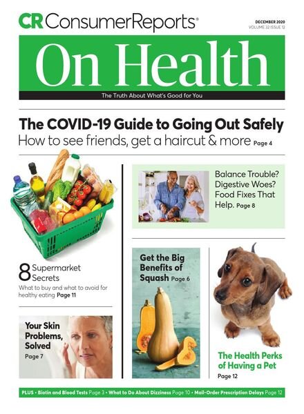 Consumer Reports on Health – December 2020 Cover