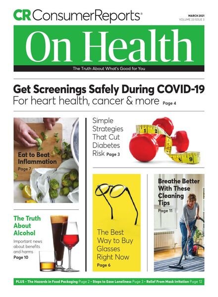 Consumer Reports on Health – March 2021 Cover