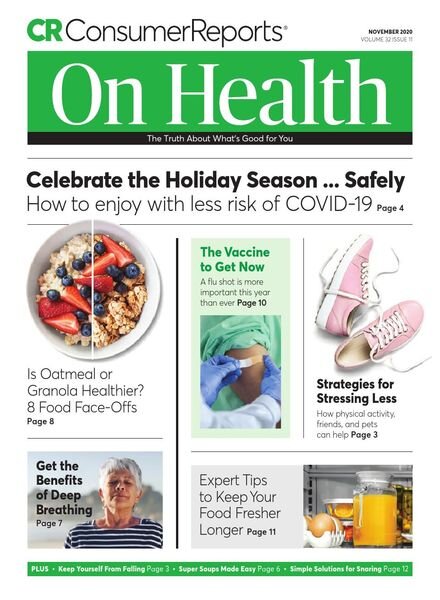 Consumer Reports on Health – November 2020 Cover