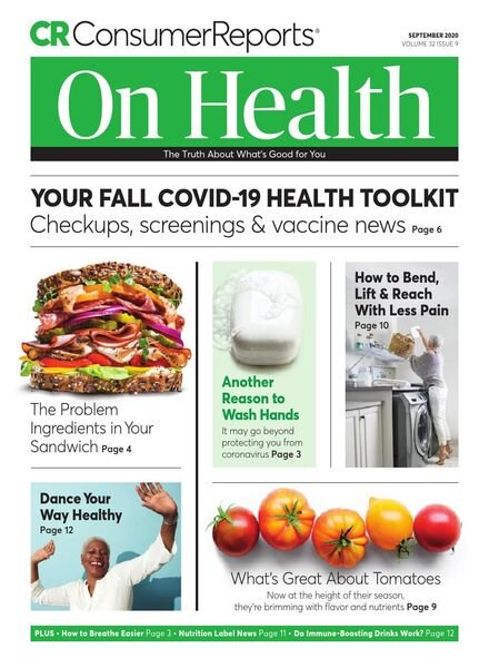 Consumer Reports on Health – September 2020 Cover