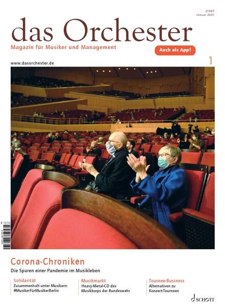 Das Orchester – Januar 2021 Cover