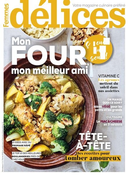 Delices de Femmes d’Aujourd’hui – Fevrier 2021 Cover