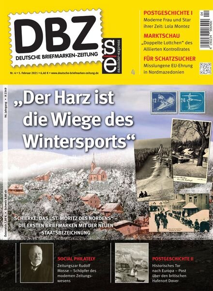 Deutsche Briefmarken-Zeitung – 05 Februar 2021 Cover