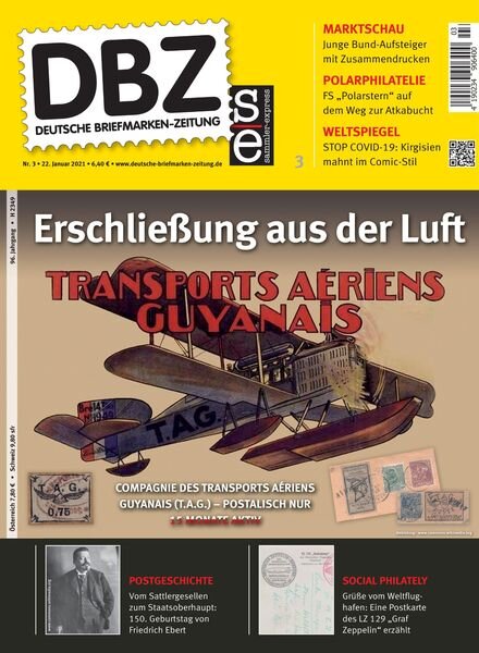Deutsche Briefmarken-Zeitung – 22 Januar 2021 Cover