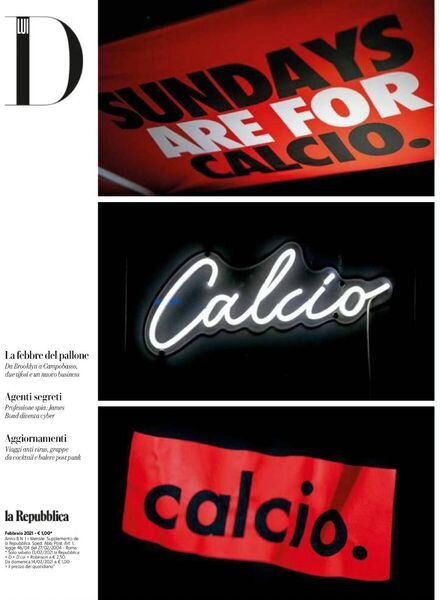 DLui la Repubblica – Febbraio 2021 Cover