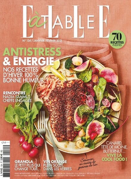 Elle a Table – janvier 2021 Cover