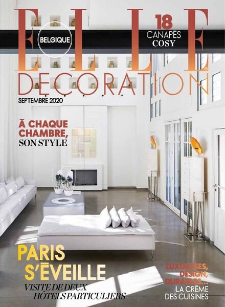 Elle Decoration Belgique – Septembre 2020 Cover