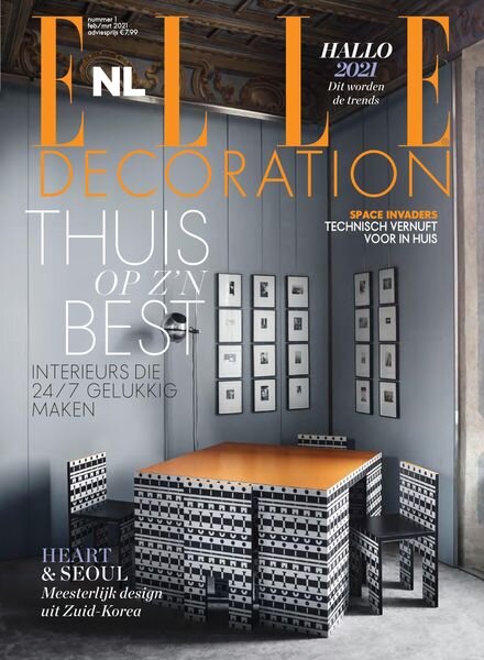 Elle Decoration Netherlands – januari 2021 Cover