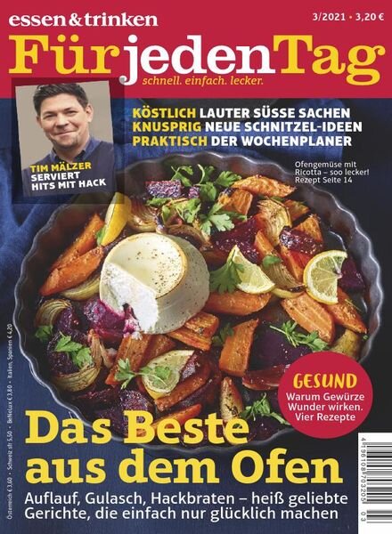 Essen & Trinken Fur jeden Tag – Marz 2021 Cover
