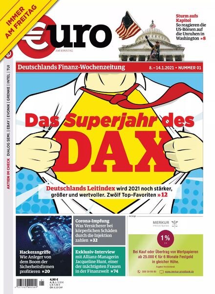 Euro am Sonntag – 08 Januar 2021 Cover