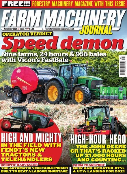 Farm Machinery Journal – November 2020 Cover