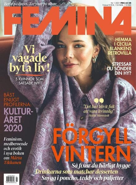 Femina Sweden – January 2021 Cover
