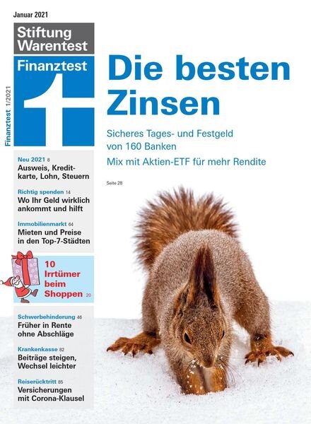 Finanztest – Januar 2021 Cover