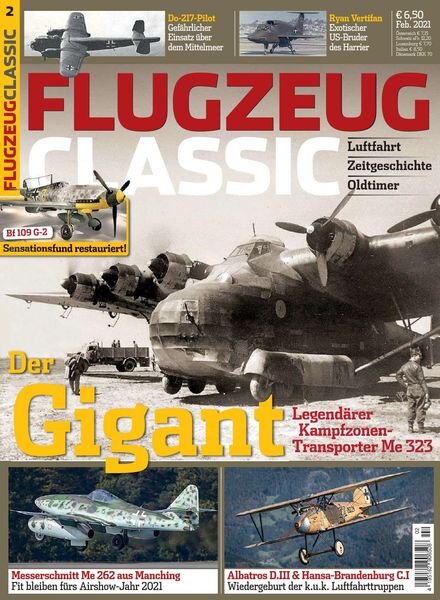 Flugzeug Classic – Februar 2021 Cover