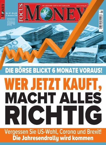FOCUS MONEY – 11 November 2020 Cover