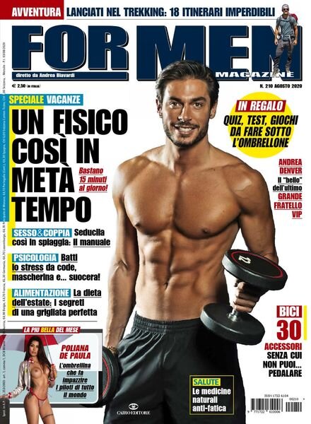 For Men Magazine – Agosto 2020 Cover