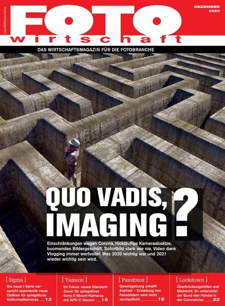Fotowirtschaft – Dezember 2020 Cover