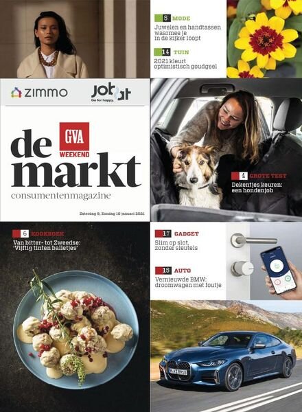 Gazet van Antwerpen De Markt – 09 januari 2021 Cover