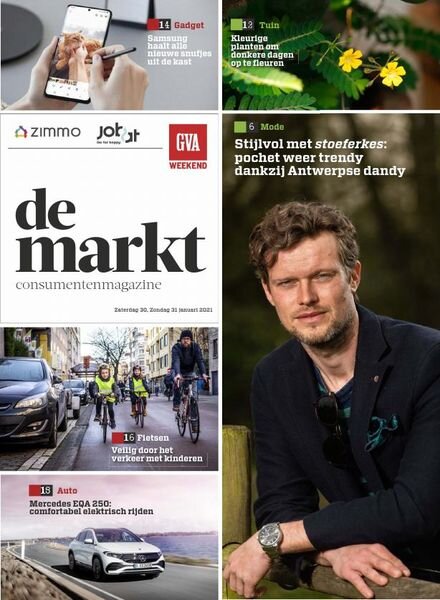 Gazet van Antwerpen De Markt – 30 januari 2021 Cover