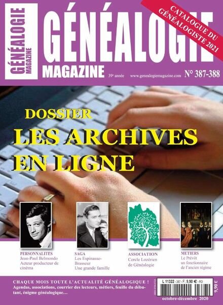 Genealogie – Octobre-Decembre 2020 Cover