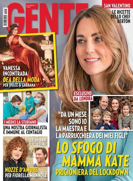 Gente Italia – 13 febbraio 2021 Cover