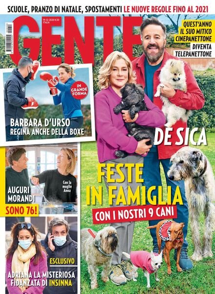Gente Italia – 19 dicembre 2020 Cover