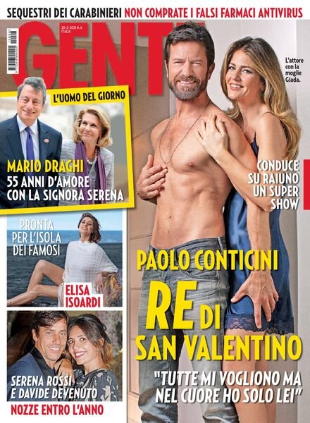 Gente Italia – 20 febbraio 2021 Cover