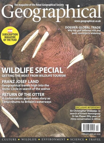 Geographical – February 2004 Cover