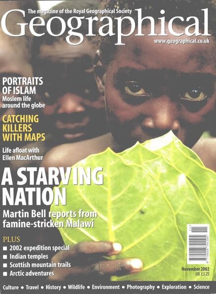 Geographical – November 2002 Cover
