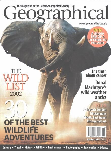 Geographical – October 2002 Cover