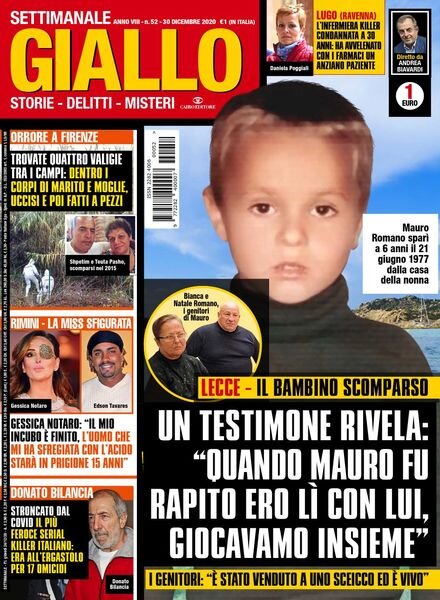 Giallo – 30 Dicembre 2020 Cover