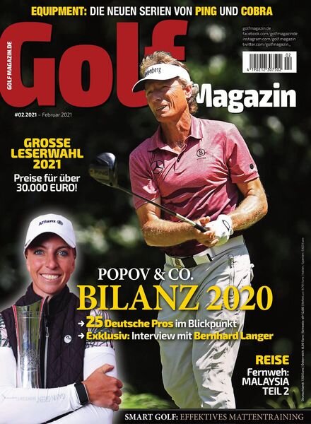 Golf Journal – Februar 2021 Cover